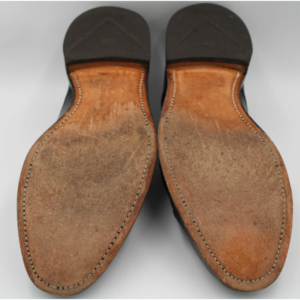 Size 11.5 - Allen Edmonds Byron Cap-Toe Black Leather Oxford Dress Shoe